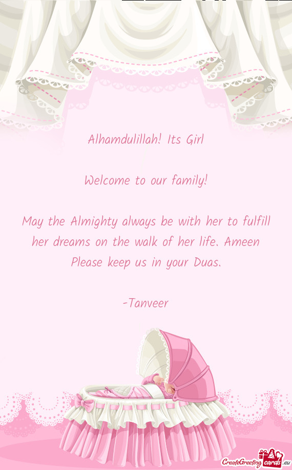 Alhamdulillah! Its Girl