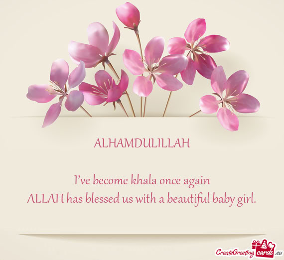 ALHAMDULILLAH I’ve