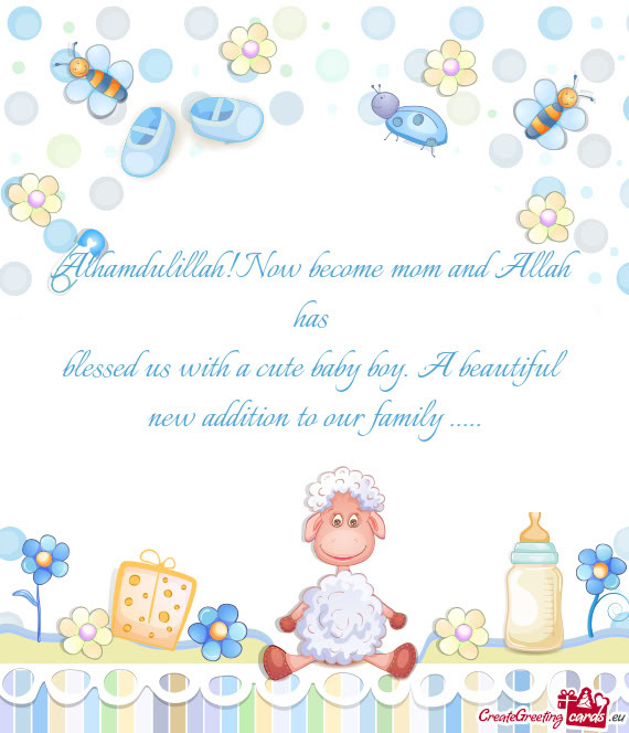 Alhamdulillah!Now become mom and Allah has