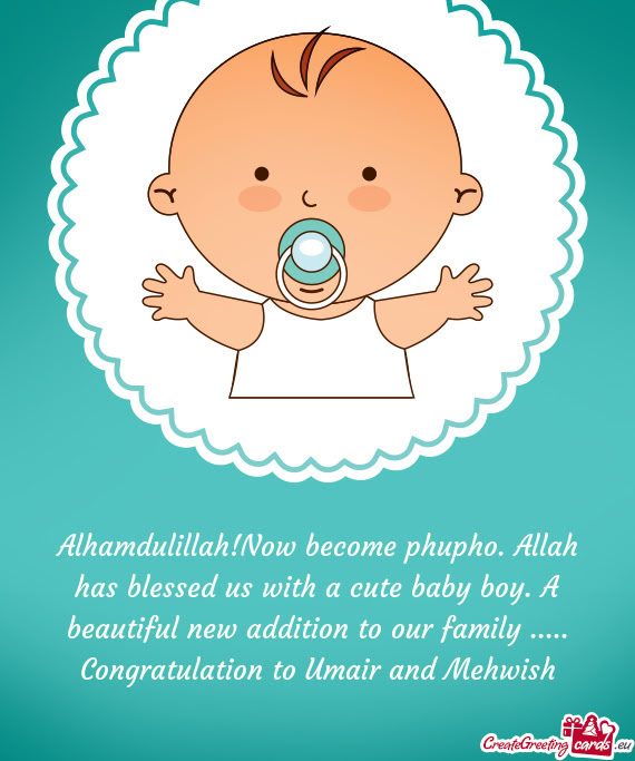 Alhamdulillah!Now become phupho