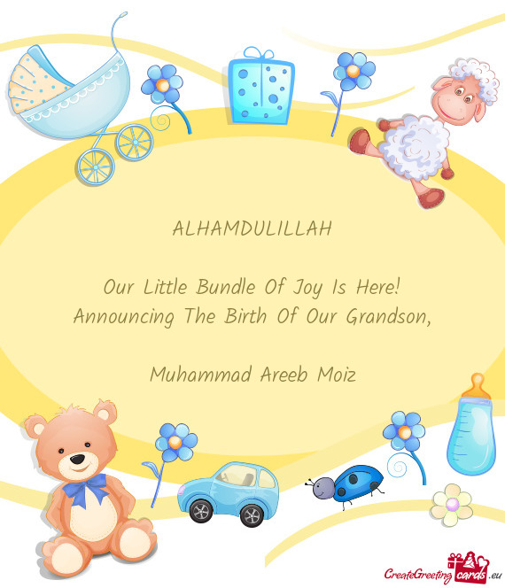 ALHAMDULILLAH Our Little Bundle Of Joy Is Here! Announcing The Birth Of Our Grandson