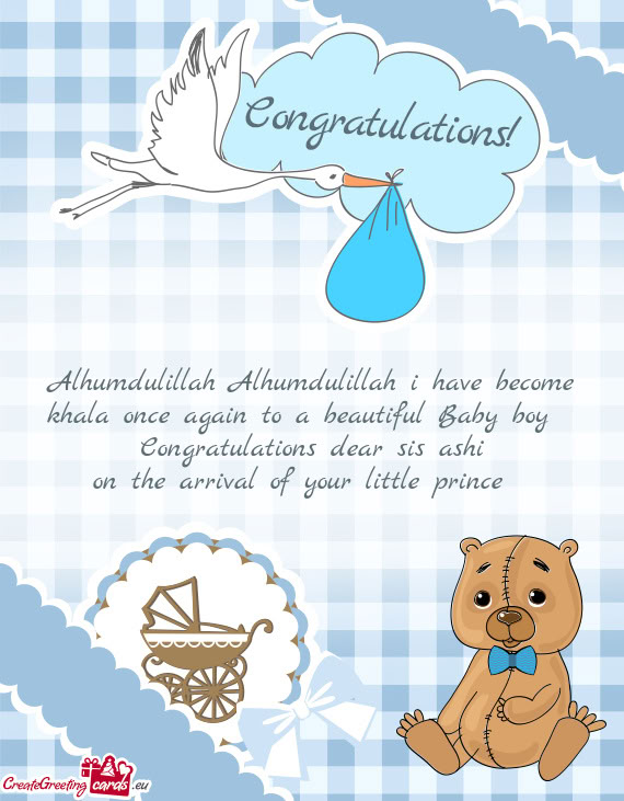 Alhumdulillah Alhumdulillah i have become khala once again to a beautiful Baby boy👦😚