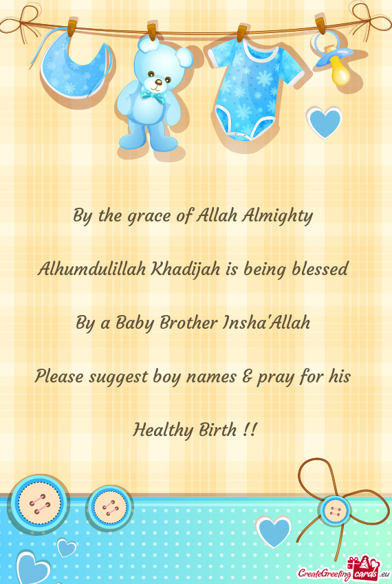 Alhumdulillah Khadijah is being blessed