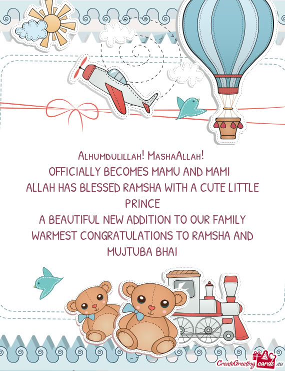 Alhumdulillah! MashaAllah