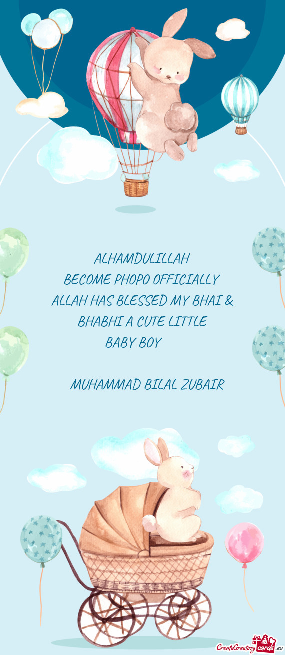 ALLAH HAS BLESSED MY BHAI & BHABHI A CUTE LITTLE