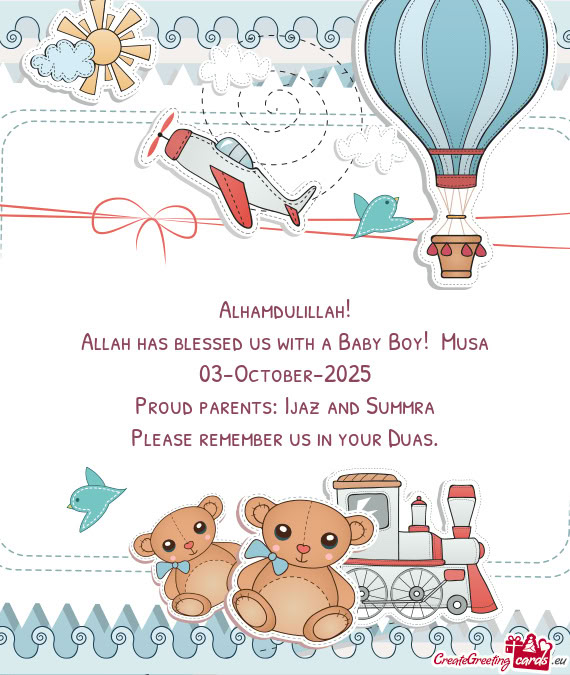 Allah has blessed us with a Baby Boy!❤❤Musa