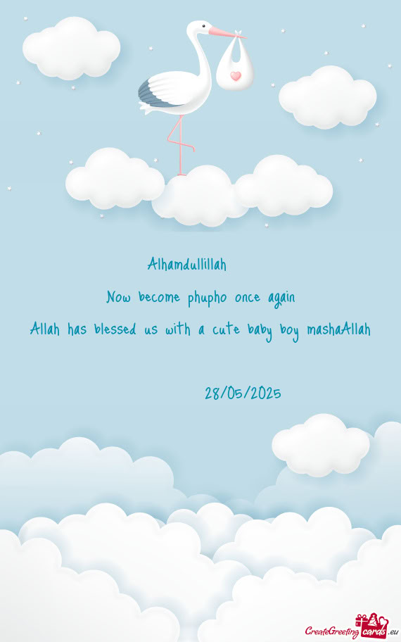 Allah has blessed us with a cute baby boy mashaAllah 💓