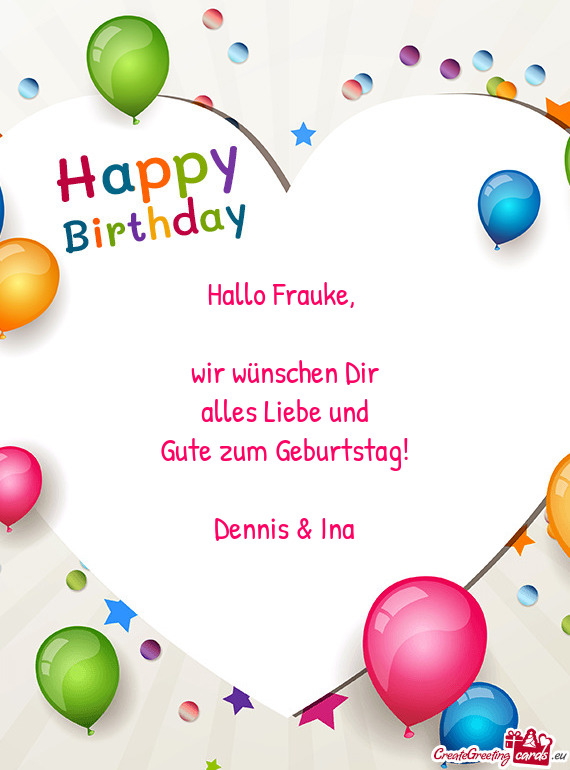 Alles Liebe und