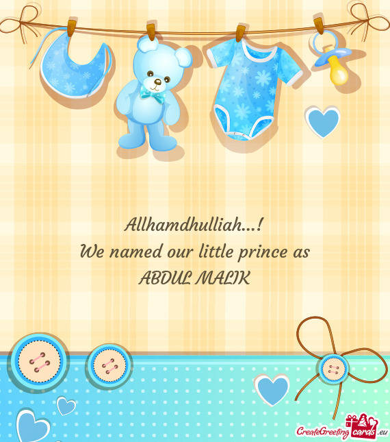 Allhamdhulliah