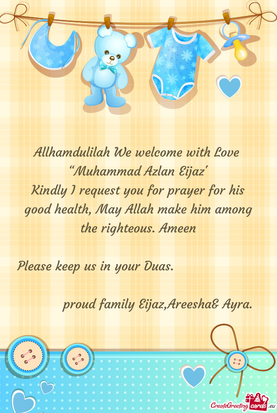 Allhamdulilah We welcome with Love