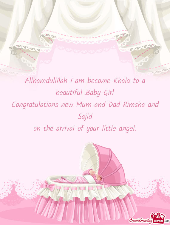 Allhamdullilah i am become Khala to a beautiful Baby Girl