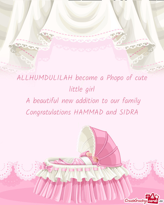 ALLHUMDULILAH become a Phopo of cute little girl