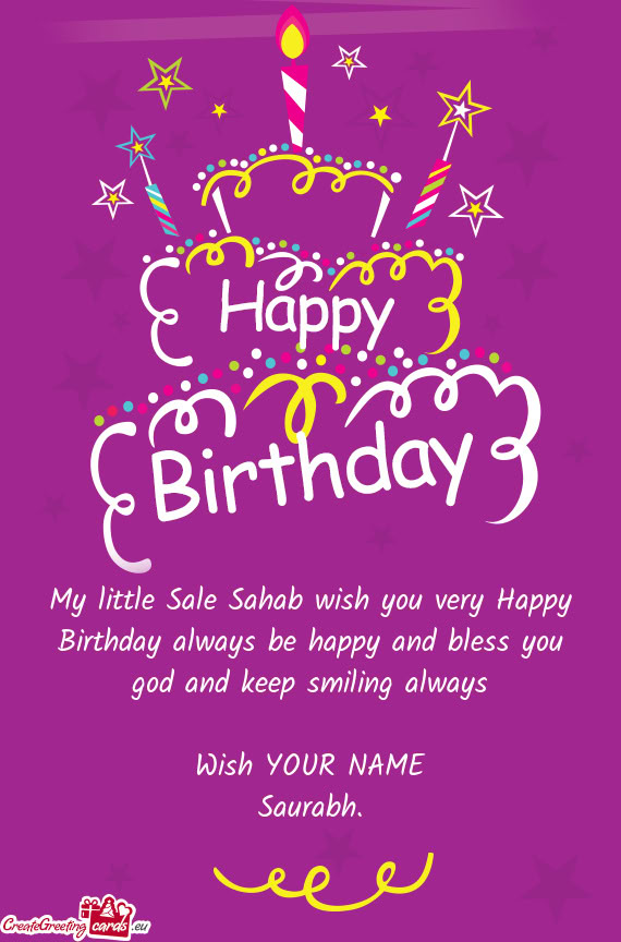 Always Wish YOUR NAME Saurabh