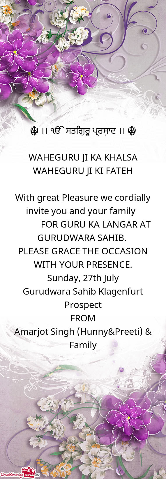 Amarjot Singh (Hunny&Preeti) & Family