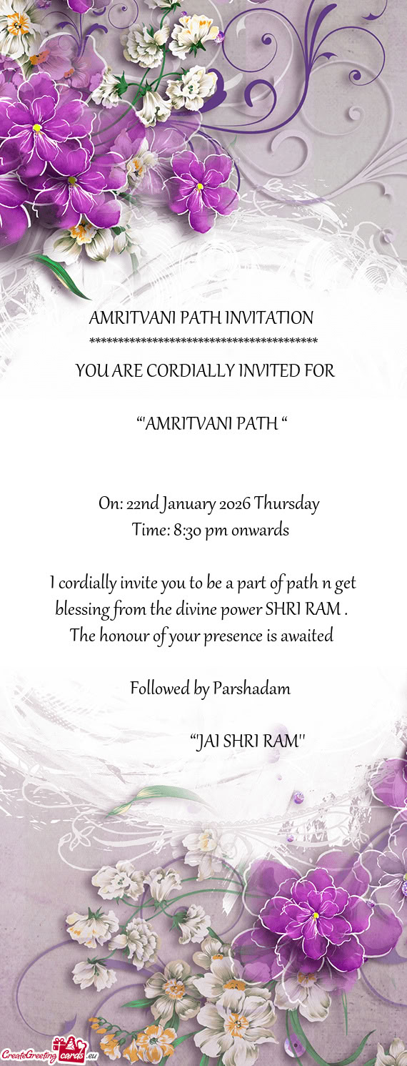 “”AMRITVANI PATH “