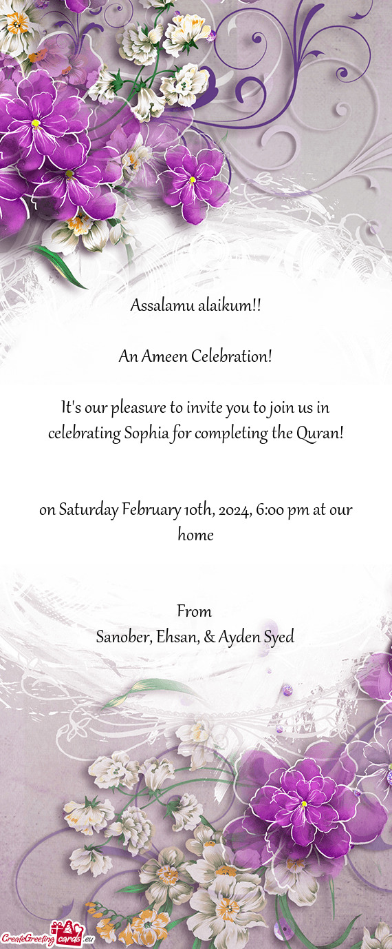 An Ameen Celebration