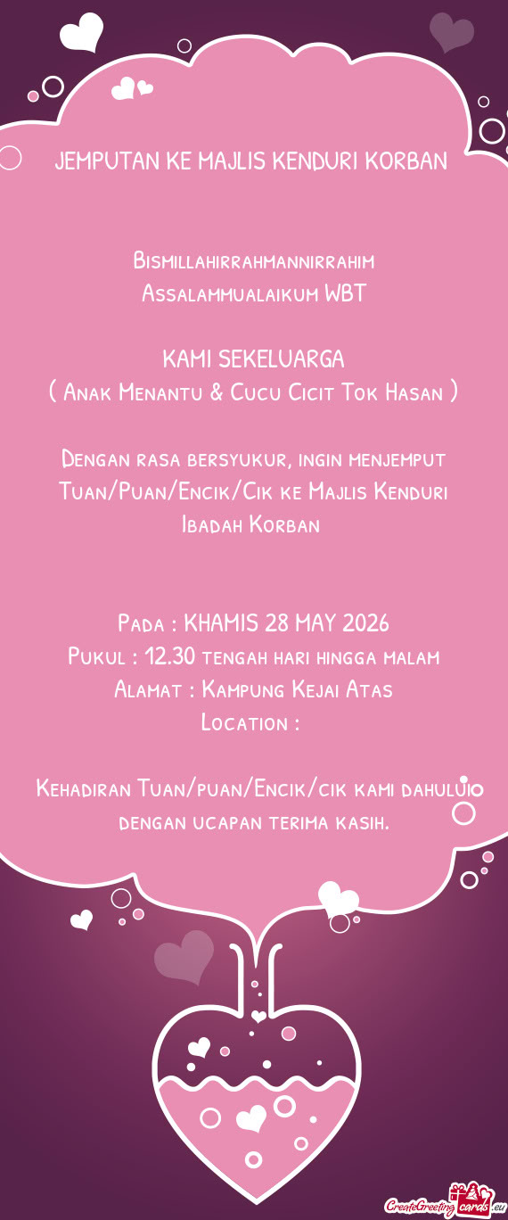 ( Anak Menantu & Cucu Cicit Tok Hasan )
