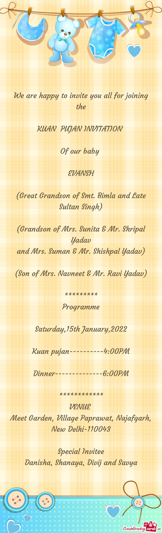 And Mrs. Suman & Mr. Shishpal Yadav)