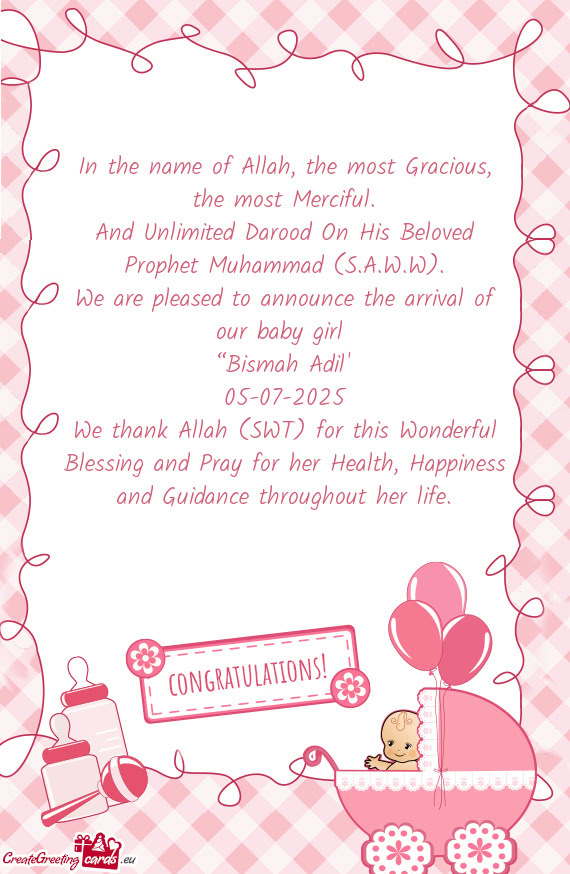 And Unlimited Darood On His Beloved Prophet Muhammad (S.A.W.W)