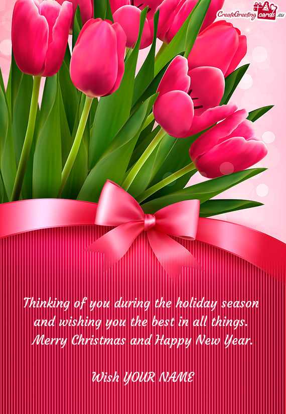 And wishing you the best in all things