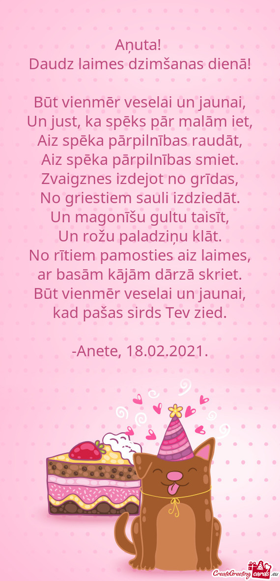 Anete, 18.02.2021