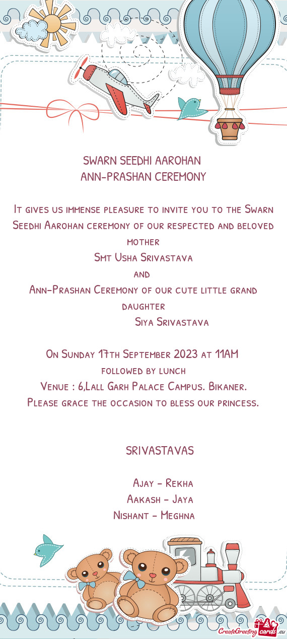 ANN-PRASHAN CEREMONY