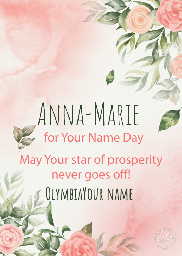 Anna-Marie OlymbiaYour name