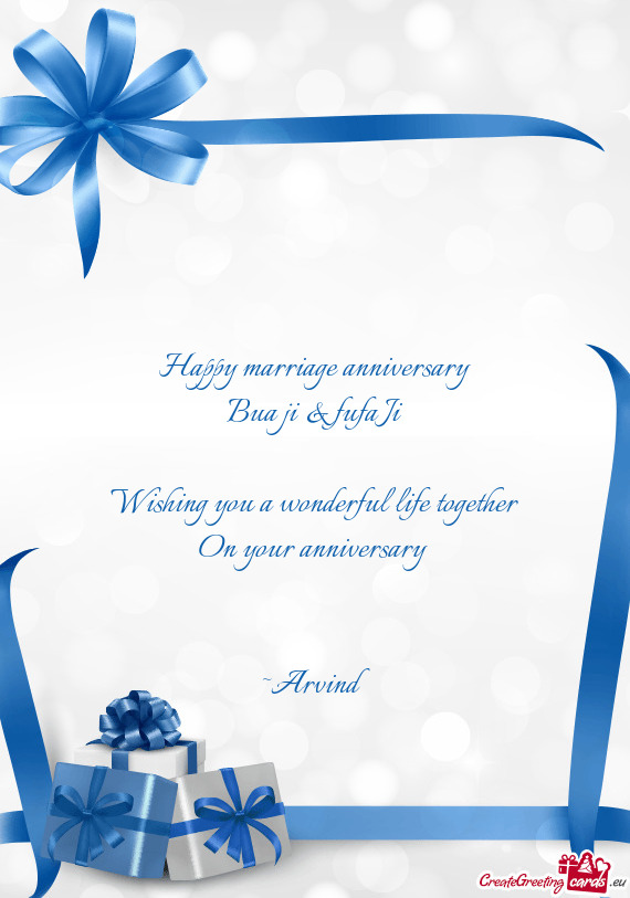 Anniversary  ~Arvind