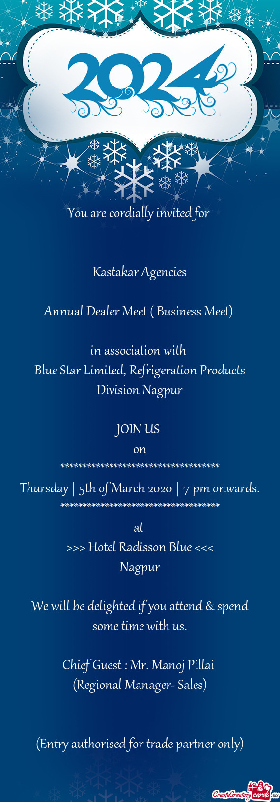 Annual Dealer Meet ( Business Meet)