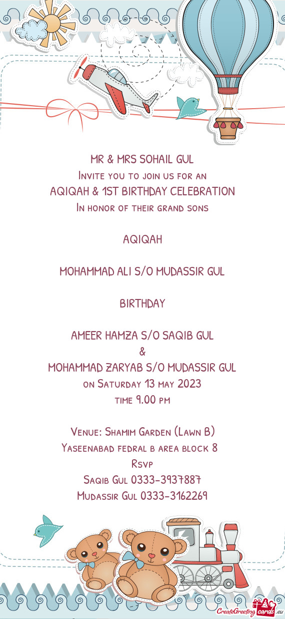 AQIQAH & 1ST BIRTHDAY CELEBRATION