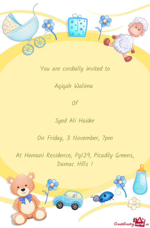 Aqiqah Walima