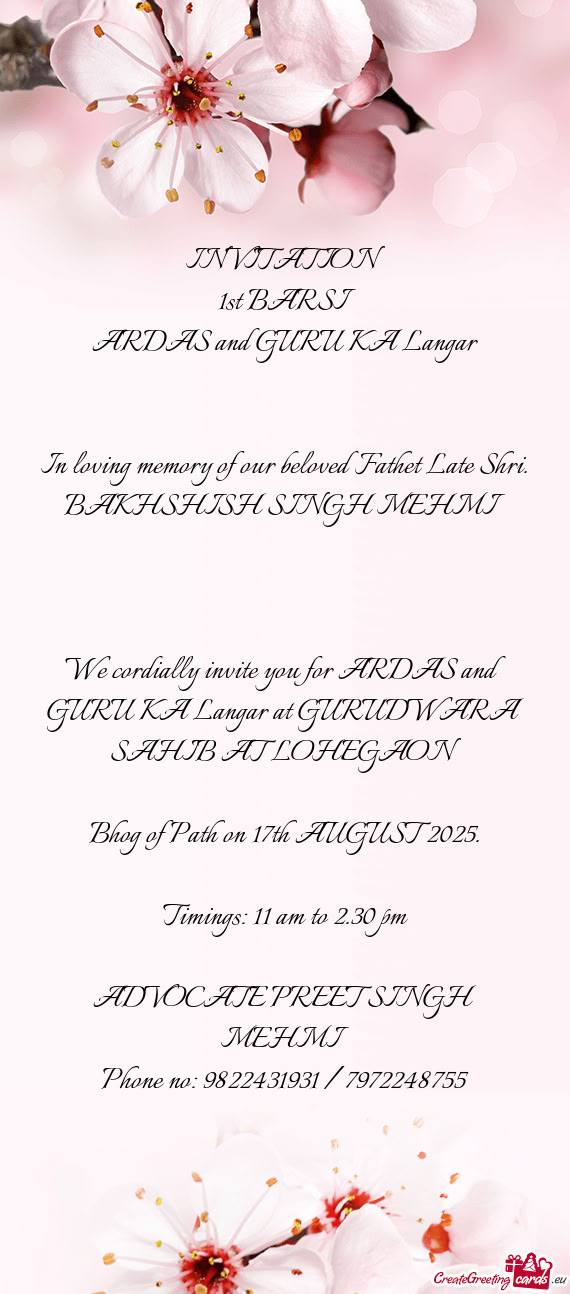 ARDAS and GURU KA Langar