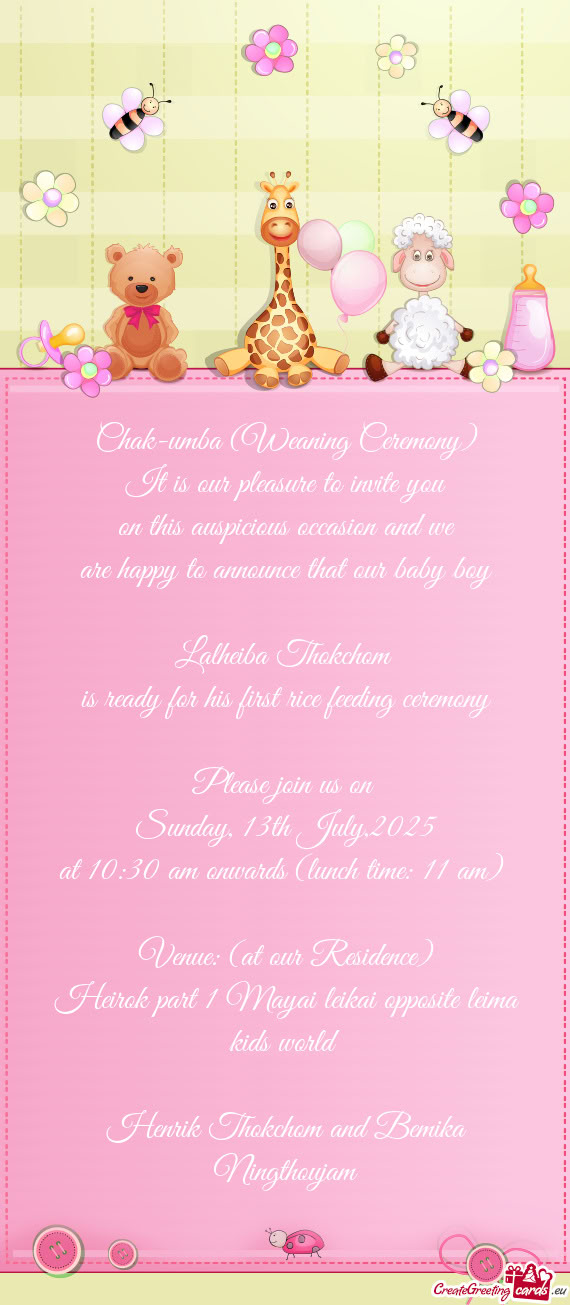 Are happy to announce that our baby boy