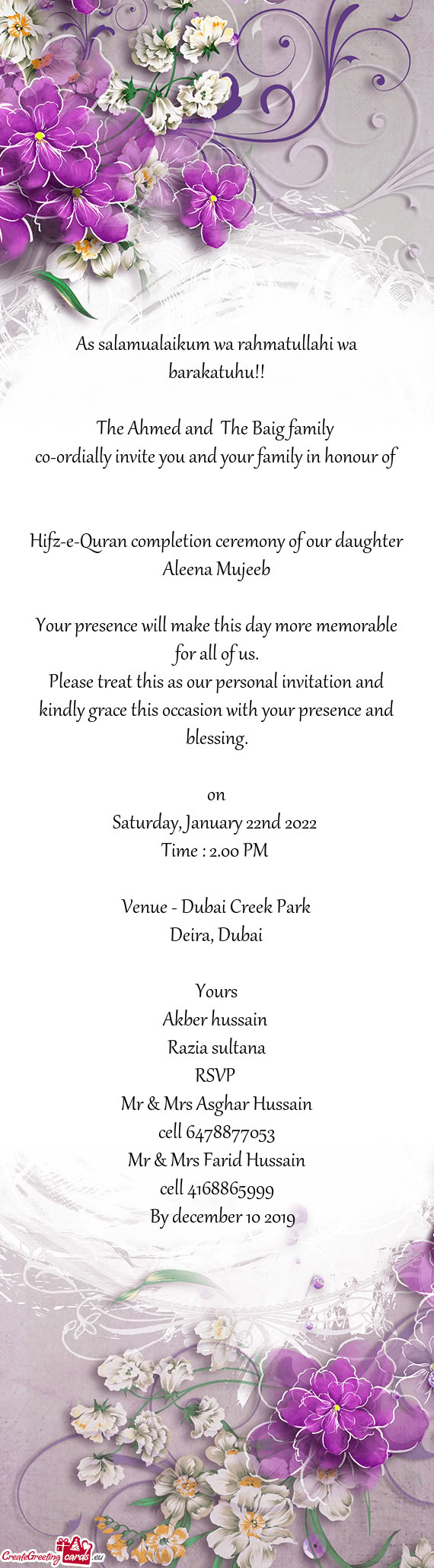 As salamualaikum wa rahmatullahi wa barakatuhu