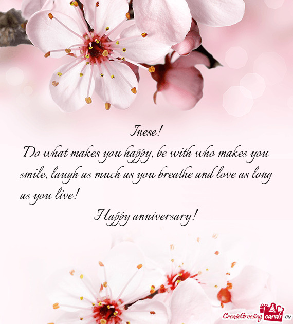 As you live!                Happy anniversary