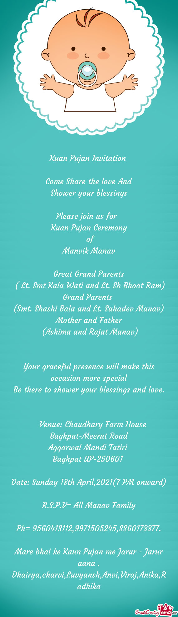 (Ashima and Rajat Manav)