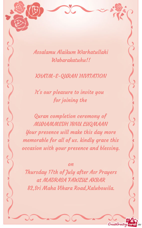 At MADRASA FAWZUL AKBAR