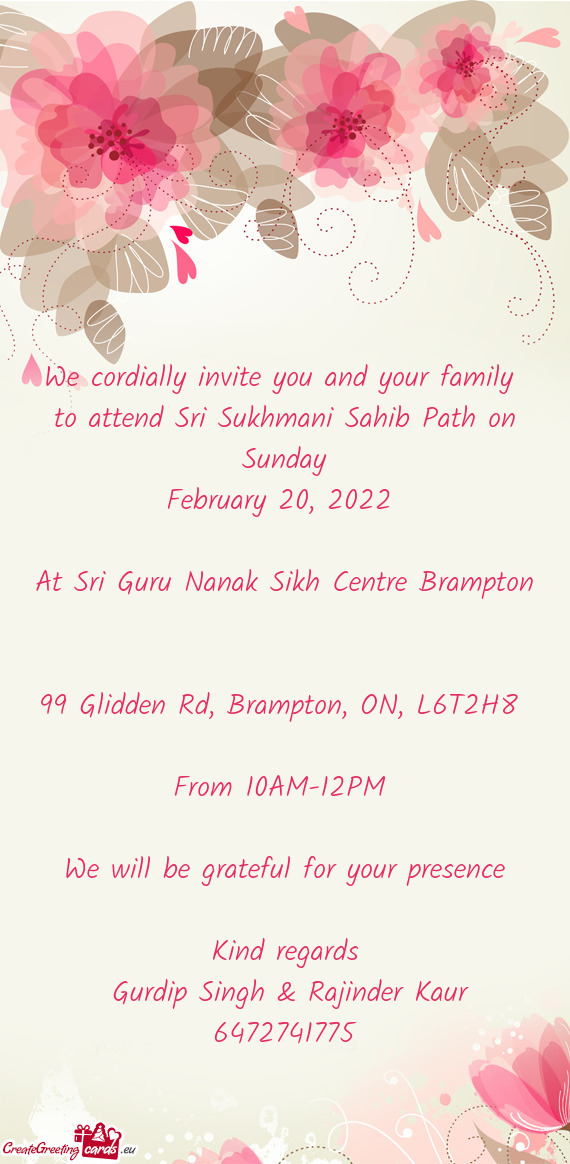 At Sri Guru Nanak Sikh Centre Brampton