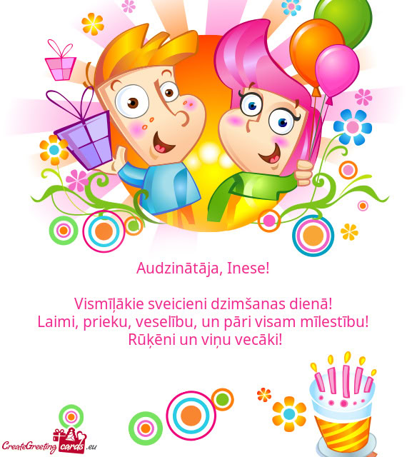 Audzinātāja, Inese