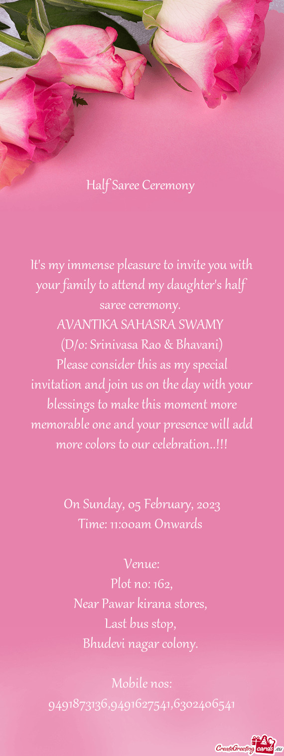 AVANTIKA SAHASRA SWAMY