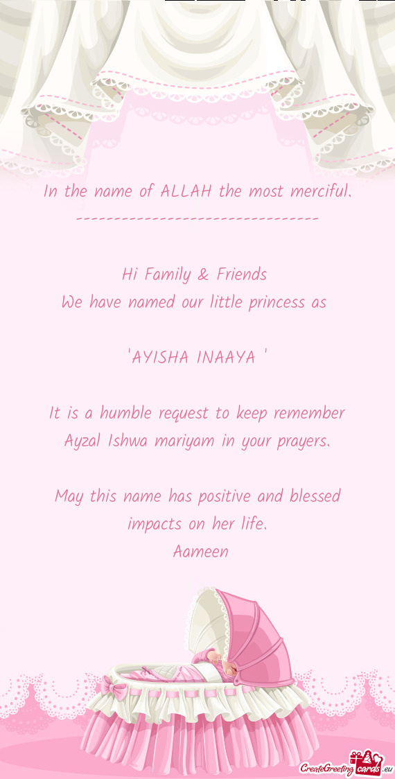 "AYISHA INAAYA "