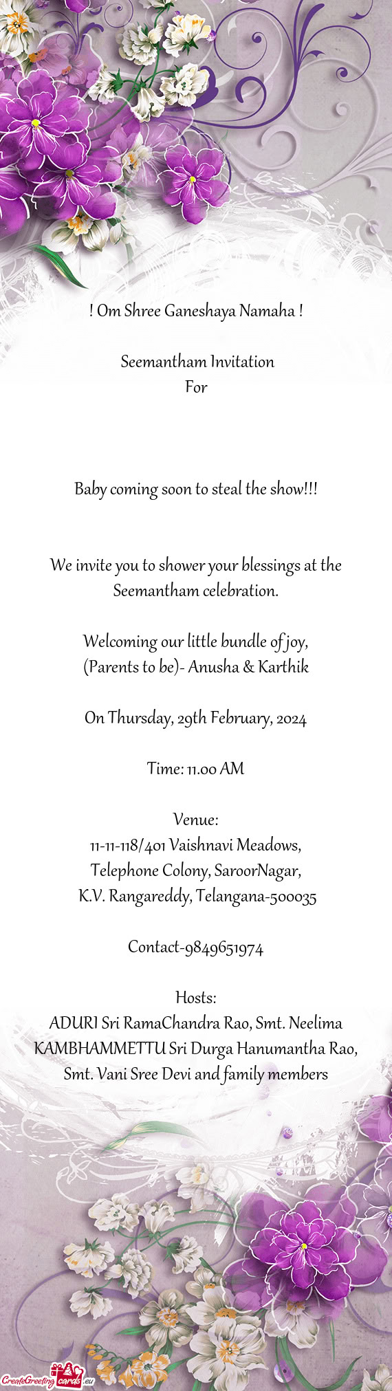 Baby coming soon to steal the show