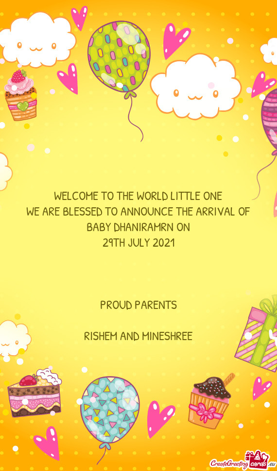 BABY DHANIRAMRN ON