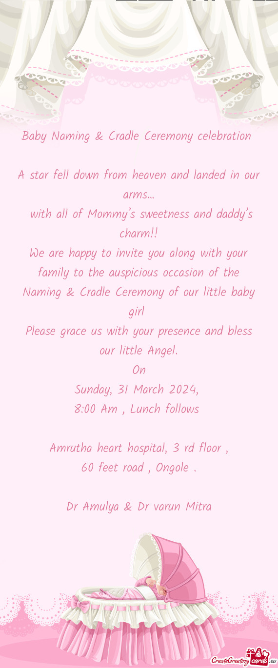 Baby Naming & Cradle Ceremony celebration