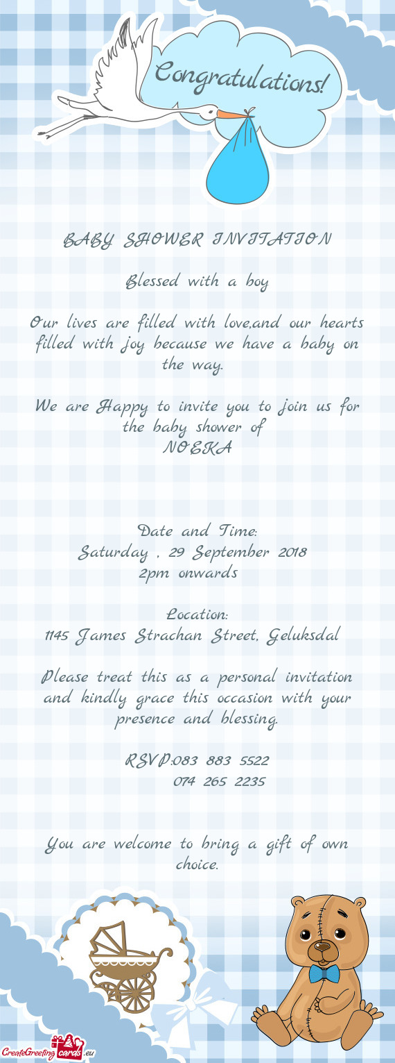 BABY SHOWER INVITATION