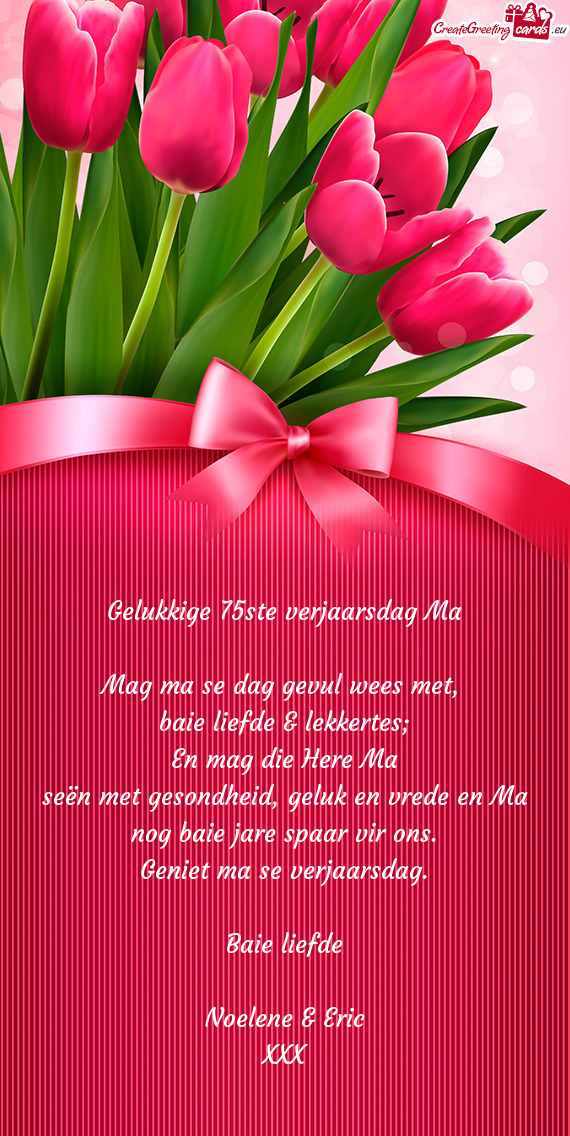 Baie liefde & lekkertes;