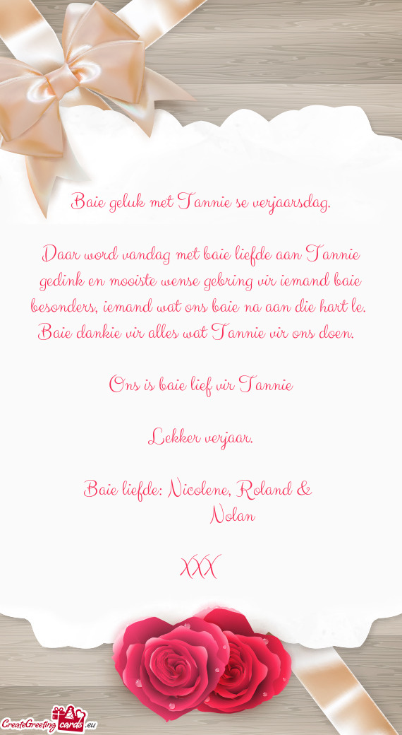 Baie liefde: Nicolene, Roland &