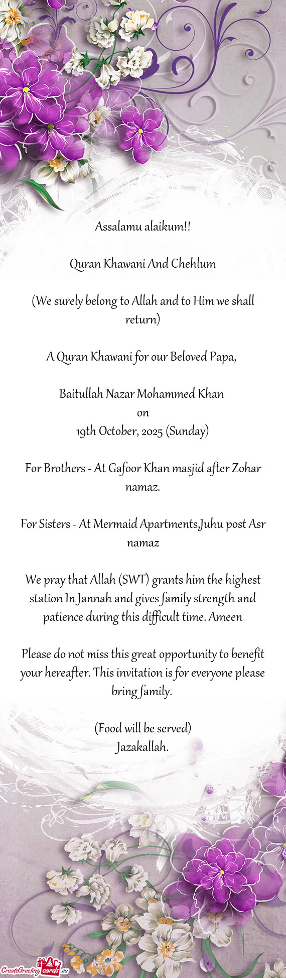 Baitullah Nazar Mohammed Khan