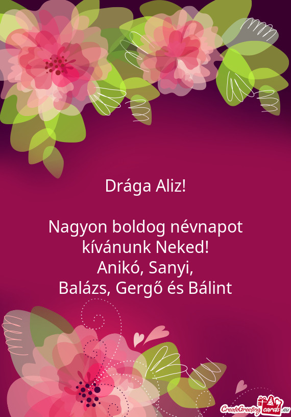 Balázs, Gergő és Bálint