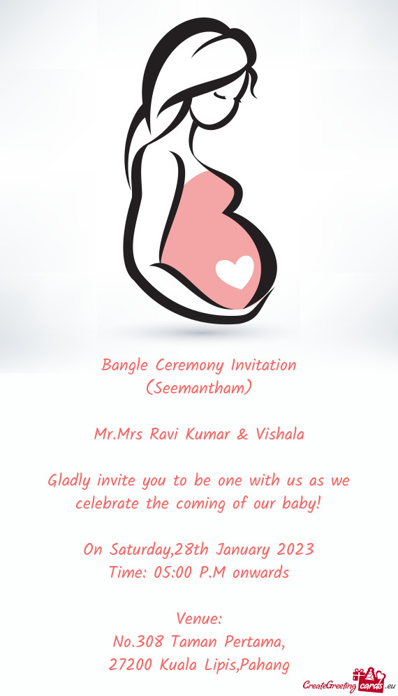 ❤️Bangle Ceremony Invitation❤️